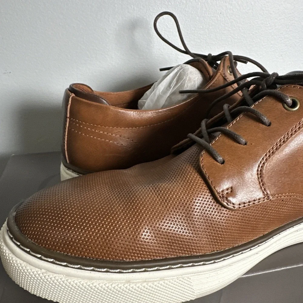 Crown Vintage Mens Shoes Dress Casual Shoes Brown US 11 Cr-Thoren Cognac